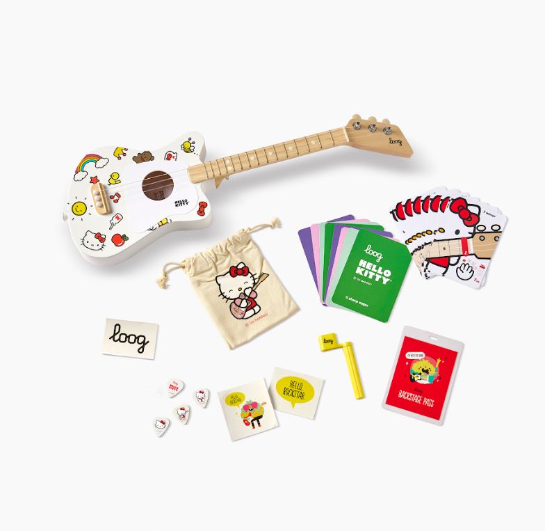 Hello Kitty Teams With Fender & Loog for Beginner Guitars for Kids