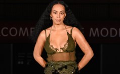 Solange Knowles arrives at the Gucci Cruise 2025 Fashion Show at Tate Modern on May 13, 2024 in London, England.