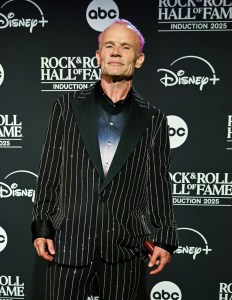 Flea at 2025 Rock & Roll Hall of Fame Induction Ceremony at Peacock Theater on November 08, 2025 in Los Angeles, California.