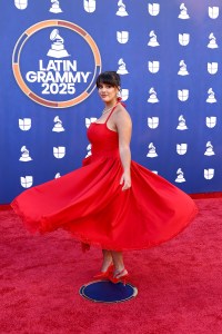 Camilú attends The 26th Annual Latin GRAMMY Awards at MGM Grand Garden Arena on November 13, 2025 in Las Vegas, Nevada.