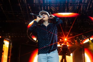 Natanael Cano performs at Coca Cola Flow Fest in Mexico City, Mexico on November 23, 2025.