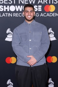 Alleh attends the Best New Artist Showcase during the 26th Annual Latin Grammy Awards on November 11, 2025 in Las Vegas, Nevada.