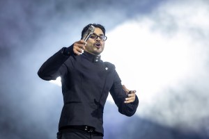 Álvaro Díaz performs at Coca Cola Flow Fest in Mexico City, Mexico on November 22, 2025.
