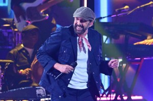 Juan Luis Guerra performs on stage during the 25th Annual Latin Grammy Awards at the Kaseya Center in Miami, Florida, on Nov. 14, 2024.