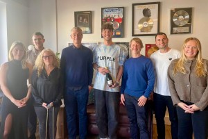 (L-R) Yuliya Hushcha, Tilo Hall, Tracey Fox, Patrick Moxey, Benji, Paul Arnold, Jordan Jay & Jess Miller.