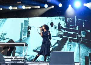 Kilo Kish performs onstage at Tyler The Creator’s Camp Flog Gnaw Carnival held at Dodger Stadium on Nov. 23, 2025 in Los Angeles, California.