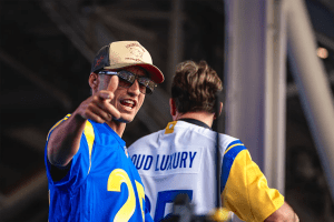 Rachel Platten perform at SoFi Stadium on Sept. 28, 2025