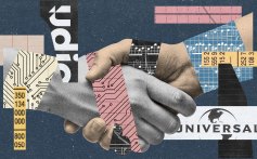 Market opener illustration Udio Universal settlement Billboard Issue 17.