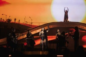 Dua Lipa performs in São Paulo, Brazil on November 15, 2025.